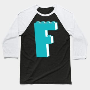 THE LETTER F, Customize My Minifig Baseball T-Shirt